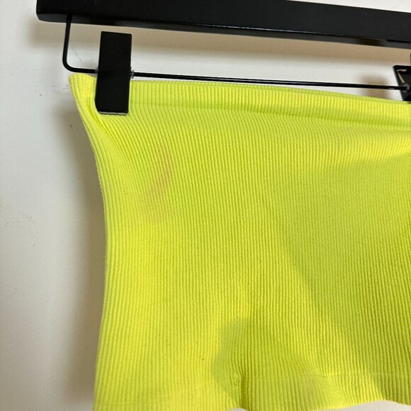 FREE PEOPLE Adrienne Bandeau Bra in Warm Olives Yellow Size X-Small/Small - Picture 4 of 7